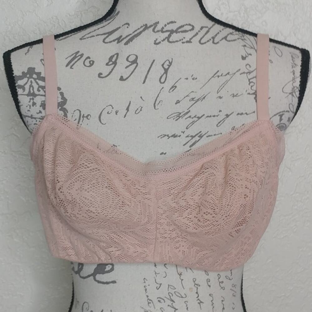 Soma Unlined Lace Balconette‎ Bra Size 38D